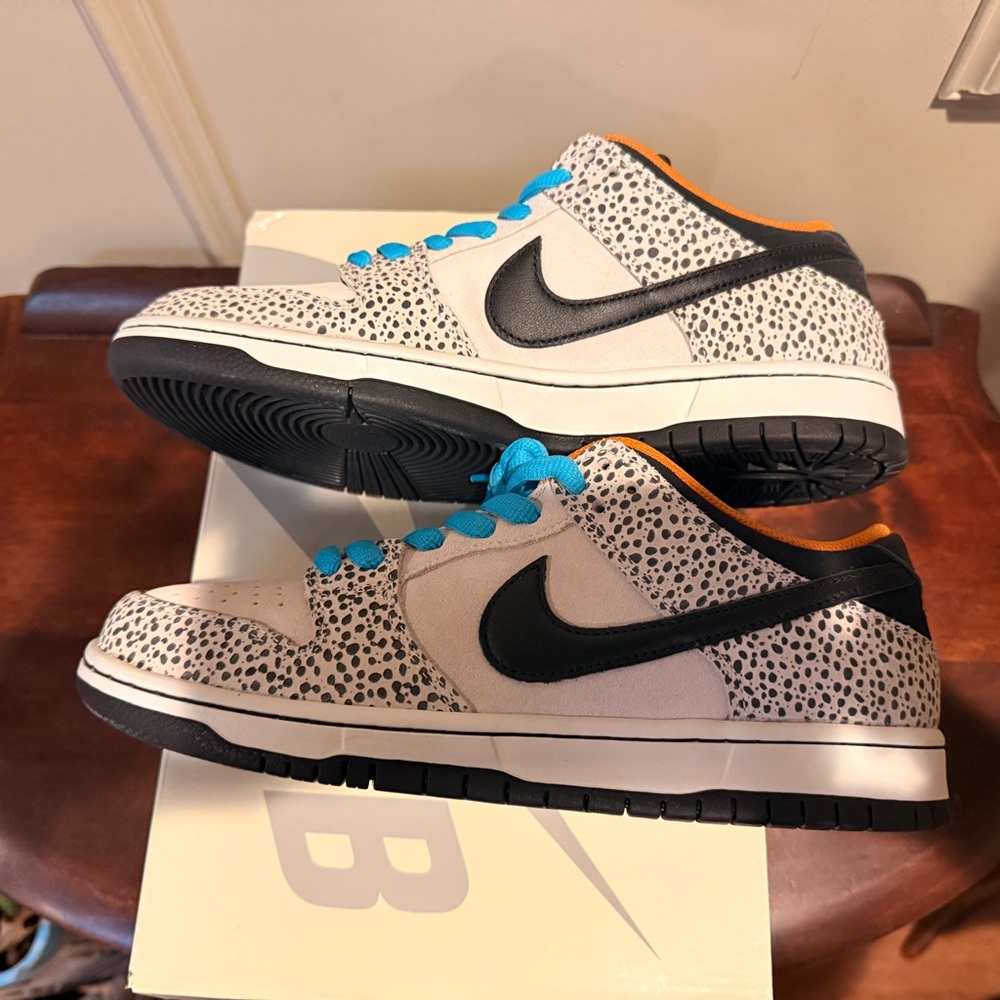 Nike SB Dunk Low Pro “Electric Pack Olympic Safari” Size 9.5 - Picture 2 of 7